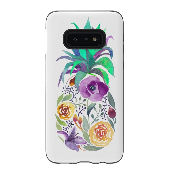 Galaxy S10e StrongFit Pretty Pineapple by gingerlique