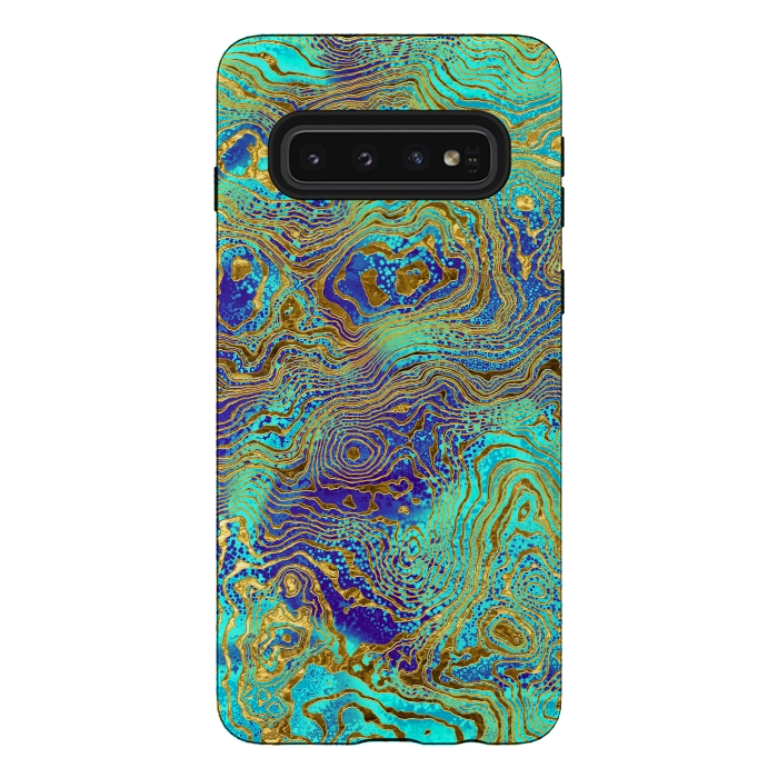Galaxy S10 StrongFit Abstract Marble II by Art Design Works