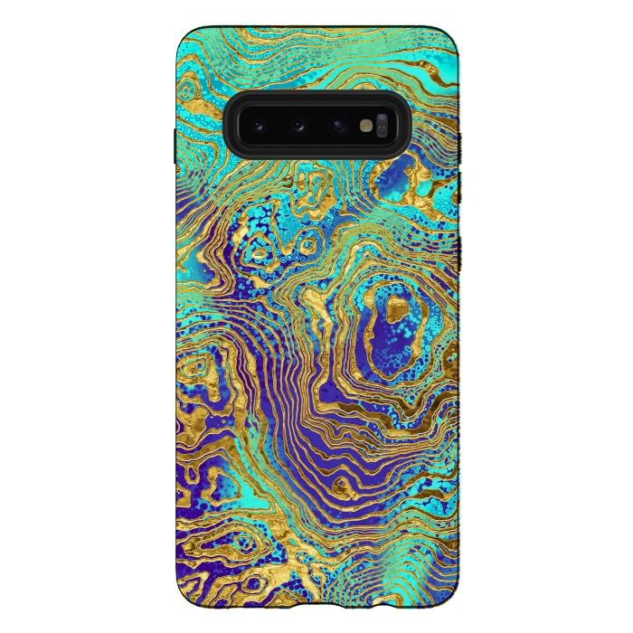 Galaxy S10 plus StrongFit Abstract Marble IV by Art Design Works