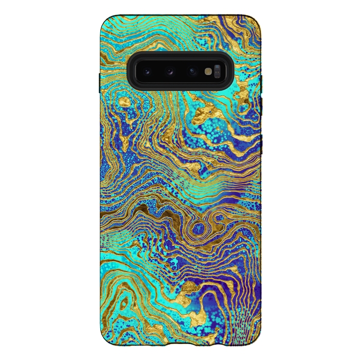 Galaxy S10 plus StrongFit Abstract Marble V by Art Design Works