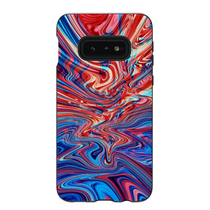 Galaxy S10e StrongFit Abstract Waves by Art Design Works