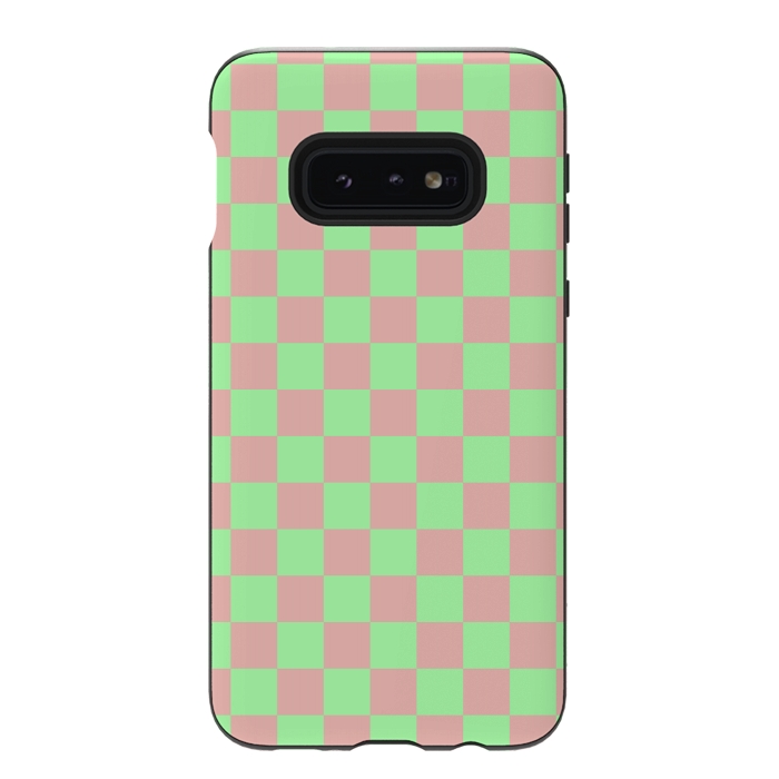 Galaxy S10e StrongFit Checkered Pattern I by Art Design Works