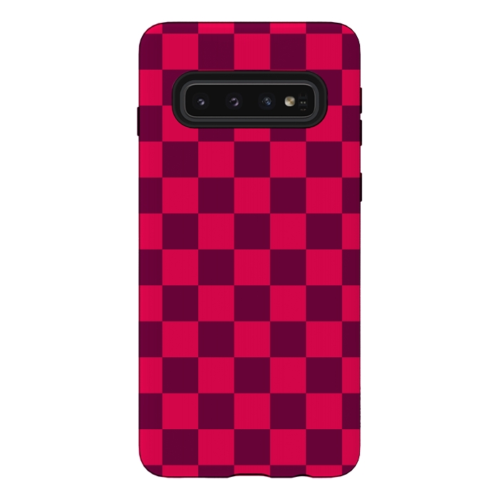 Galaxy S10 StrongFit Checkered Pattern IV by Art Design Works