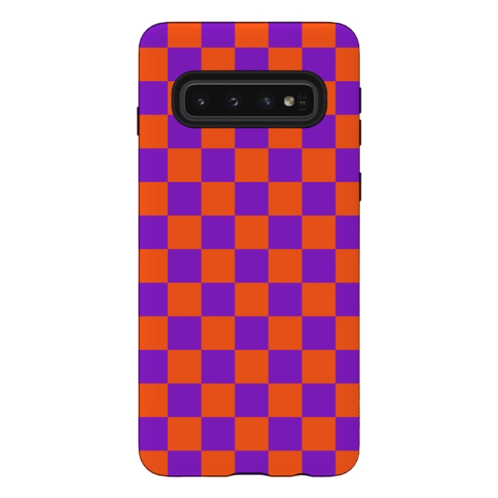 Galaxy S10 StrongFit Checkered Pattern VIII by Art Design Works