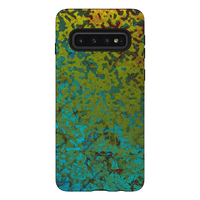 Galaxy S10 StrongFit Colorful Corroded Background G292 by Medusa GraphicArt