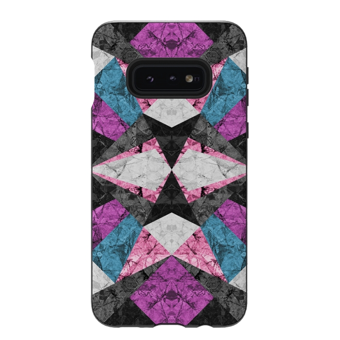 Galaxy S10e StrongFit Marble Geometric Background G438 by Medusa GraphicArt