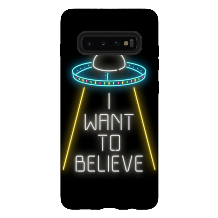 Galaxy S10 plus StrongFit I want to believe by Laura Nagel