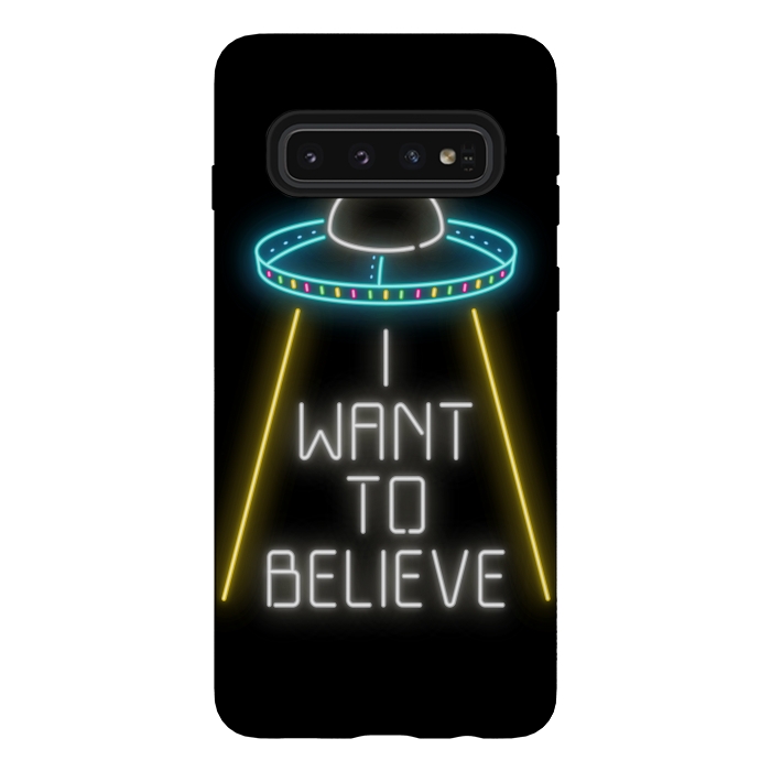 Galaxy S10 StrongFit I want to believe by Laura Nagel