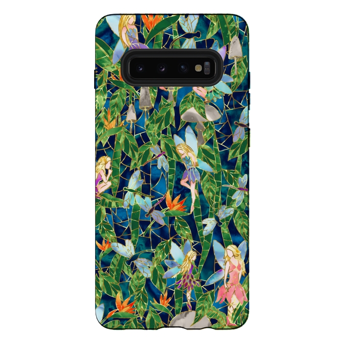 Galaxy S10 plus StrongFit Emerald Forest Fairies by gingerlique