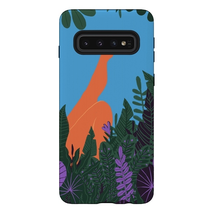 Galaxy S10 StrongFit Eve- Relaxing in the Jungle by  Utart