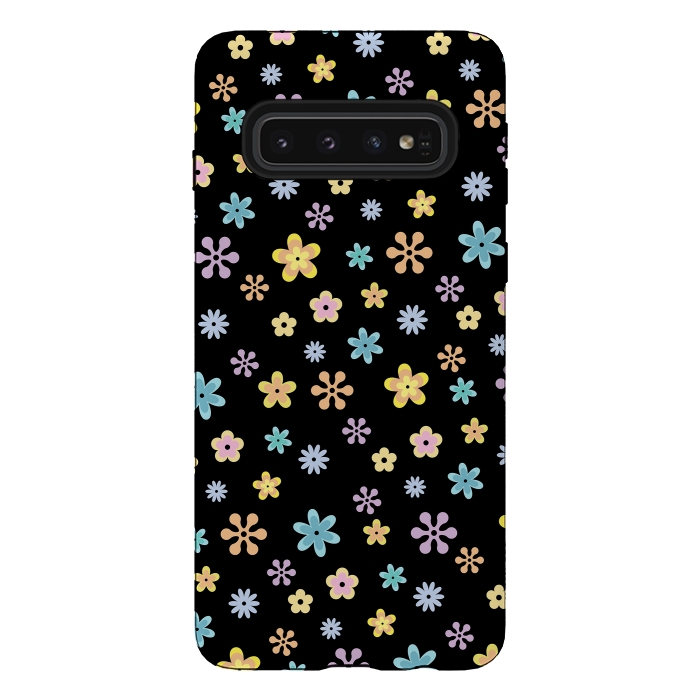 Galaxy S10 StrongFit Flowers by Laura Nagel