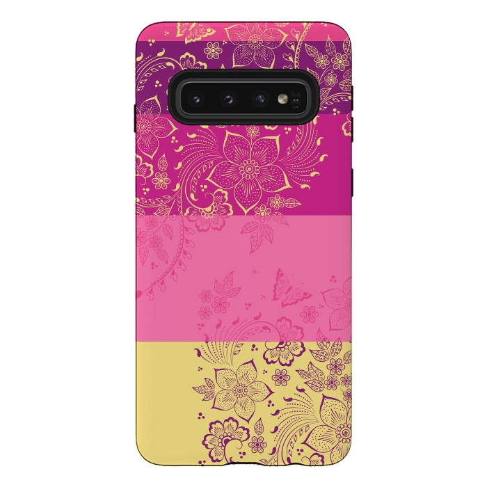 Galaxy S10 StrongFit Wild Flowers by Rossy Villarreal