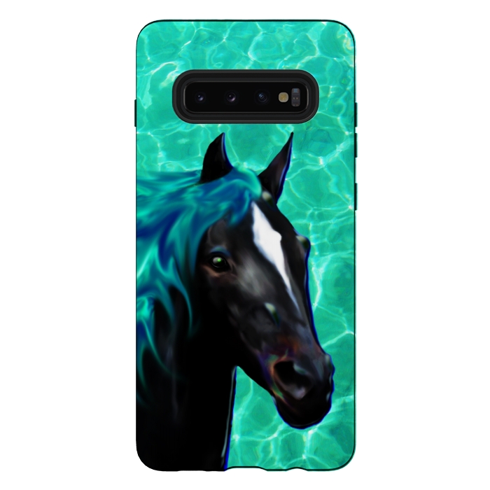 Galaxy S10 plus StrongFit Horse Spirit Water Dream by BluedarkArt