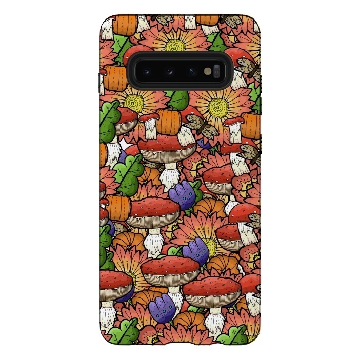 Galaxy S10 plus StrongFit Autumn Pattern by Steve Wade (Swade)