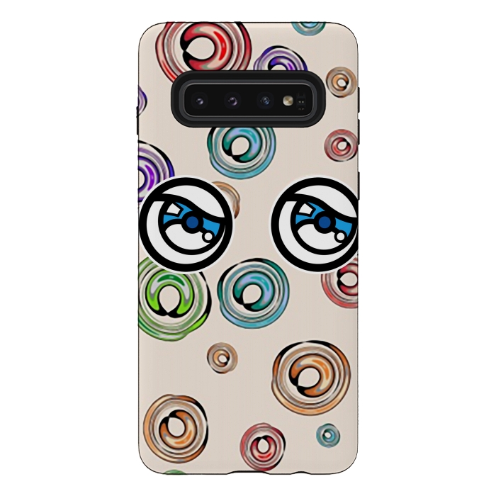 Galaxy S10 StrongFit I LOVE CIRCLES by Michael Cheung