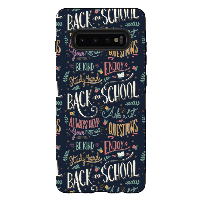 Galaxy S10 plus StrongFit Back to school colorful by Jelena Obradovic