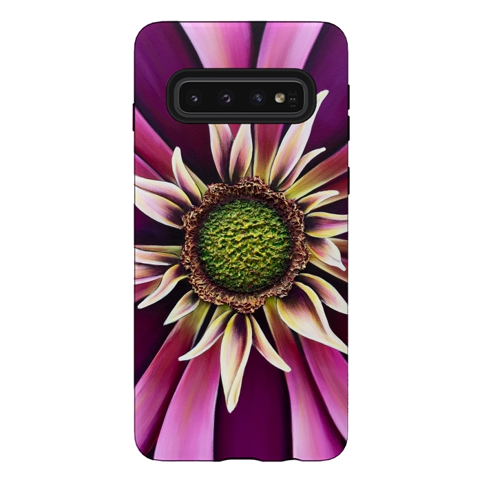 Galaxy S10 StrongFit Pink Burst by Denise Cassidy Wood