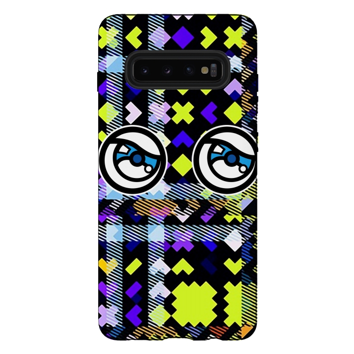 Galaxy S10 plus StrongFit Modern Tartans by Michael Cheung