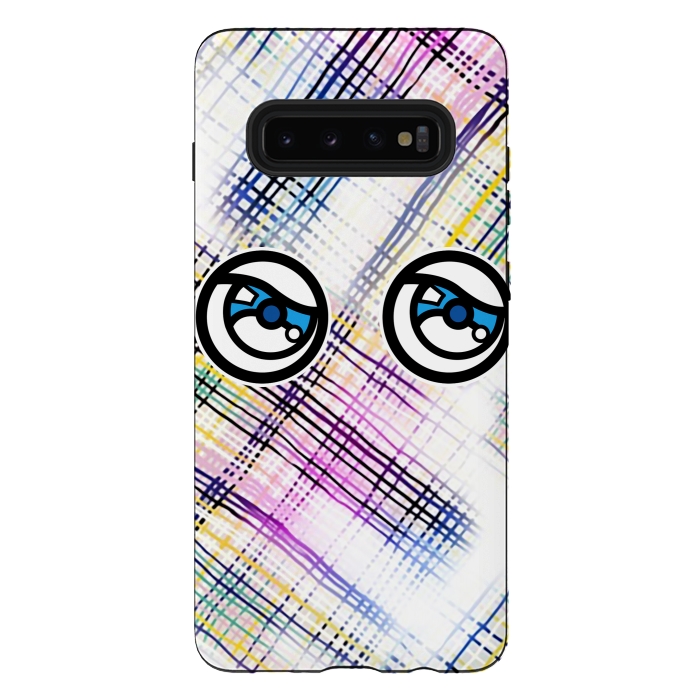 Galaxy S10 plus StrongFit Modern Tartans 2 by Michael Cheung