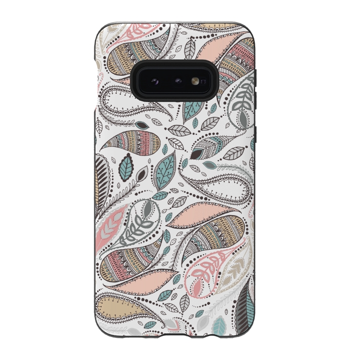 Galaxy S10e StrongFit Paisley  by Rose Halsey