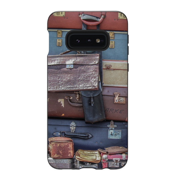 Galaxy S10e StrongFit Collection Of Old Suitcase by Andrea Haase