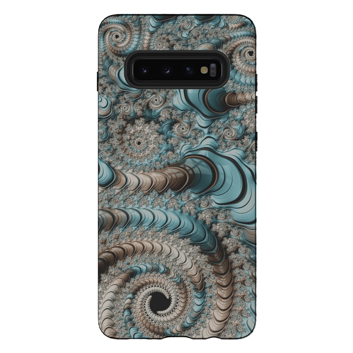 Galaxy S10 plus StrongFit Fantastic Fractal Swirls by Andrea Haase