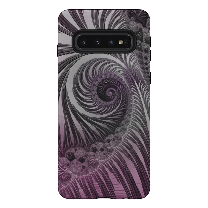 Galaxy S10 StrongFit Swirly Fractal Fantasies by Andrea Haase