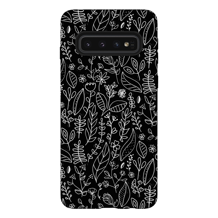 Galaxy S10 StrongFit Licorice Nature Doodle  by Tigatiga