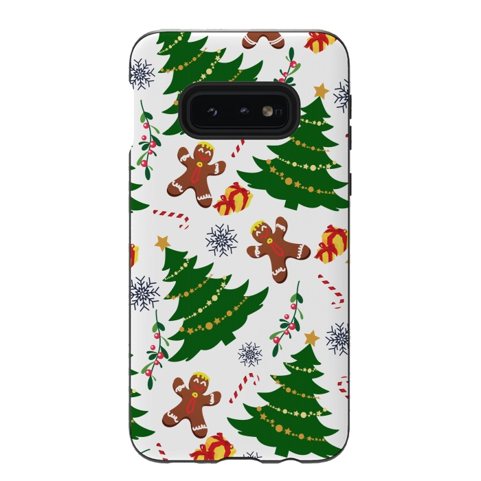 Galaxy S10e StrongFit Holly Jolly Christmas by Allgirls Studio