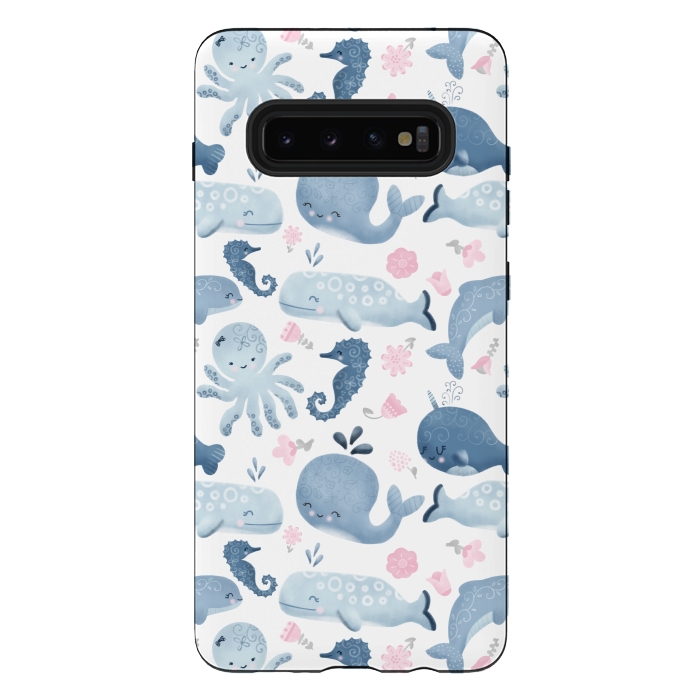 Galaxy S10 plus StrongFit Ocean Friends by Noonday Design