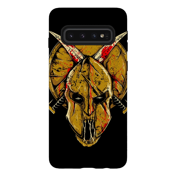 Galaxy S10 StrongFit Skull Sparta by Afif Quilimo
