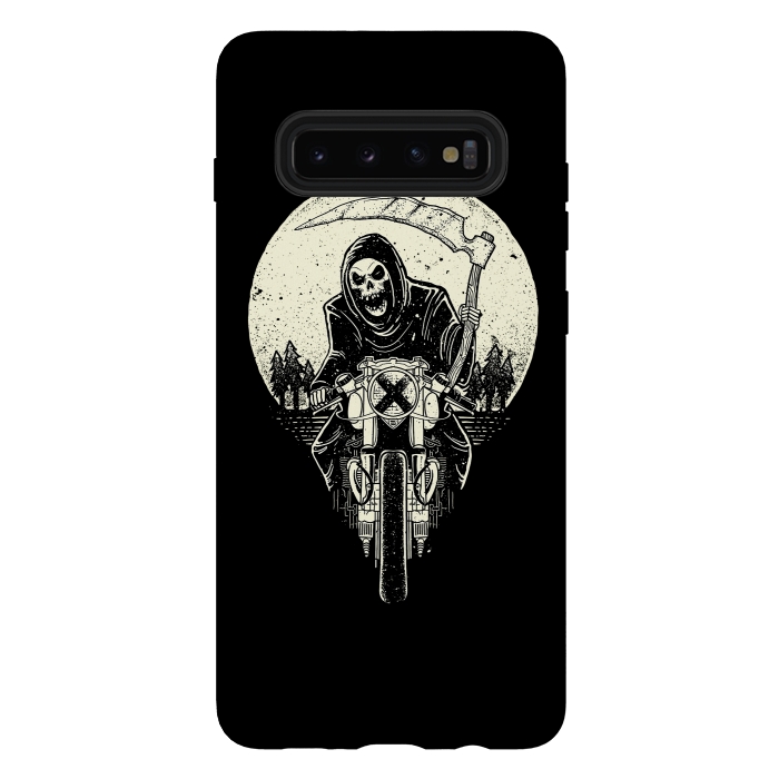 Galaxy S10 plus StrongFit Grim Racer by Afif Quilimo