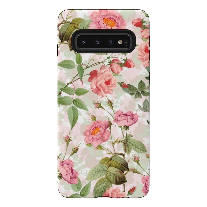 Galaxy S10 StrongFit Cute Vintage Roses by  Utart