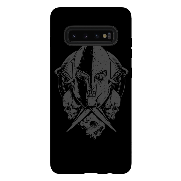 Galaxy S10 plus StrongFit Skull Spartan by Afif Quilimo