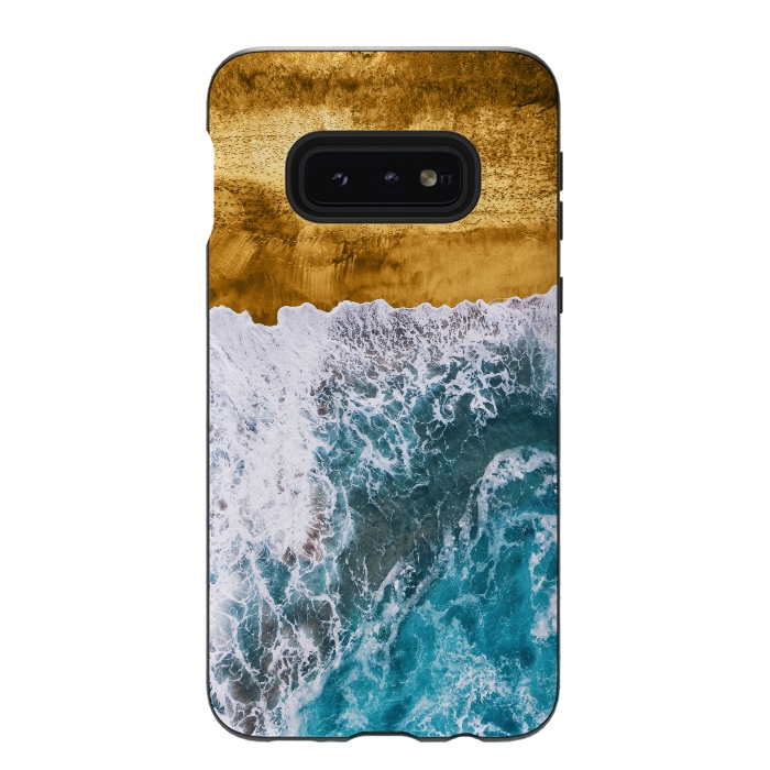 Galaxy S10e StrongFit Tropical XVI - Golden Beach by Art Design Works