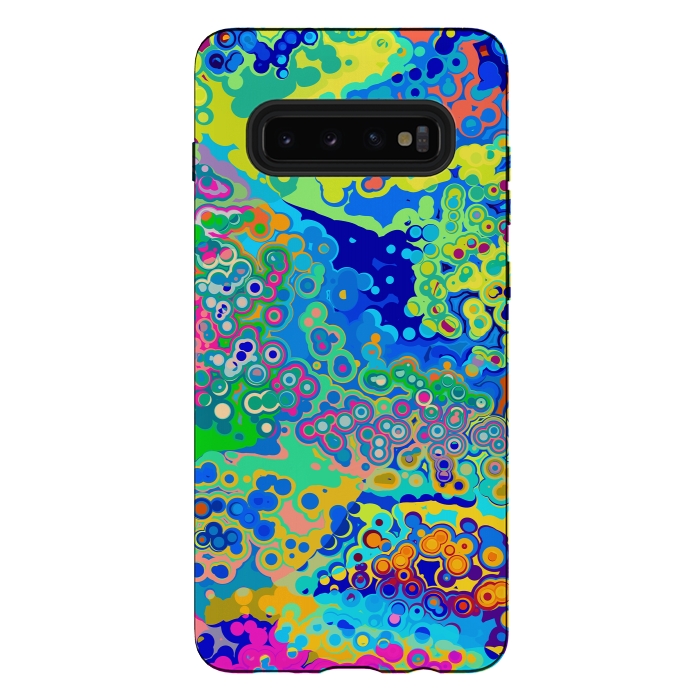 Galaxy S10 plus StrongFit Colorful Cells Design by Art Design Works