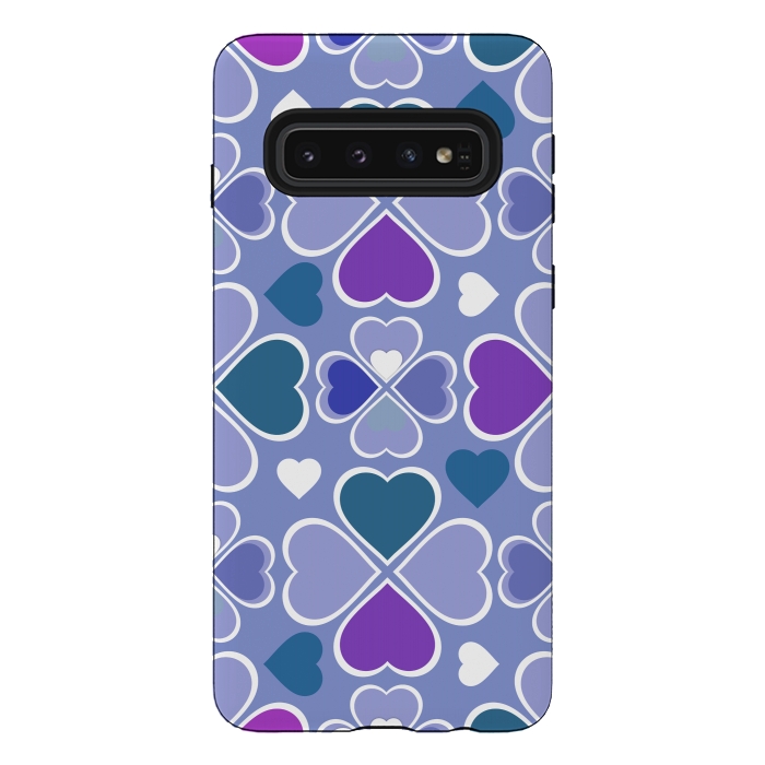 Galaxy S10 StrongFit Hearts Flower Creation by Bledi