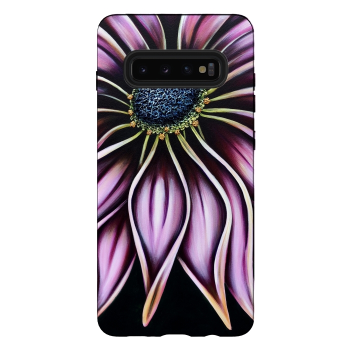 Galaxy S10 plus StrongFit Wild Cone Flower by Denise Cassidy Wood