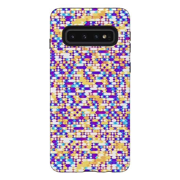 Galaxy S10 StrongFit  Colorful Pattern III by Art Design Works