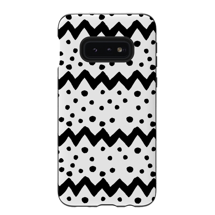 Galaxy S10e StrongFit Nordic pattern by Laura Nagel