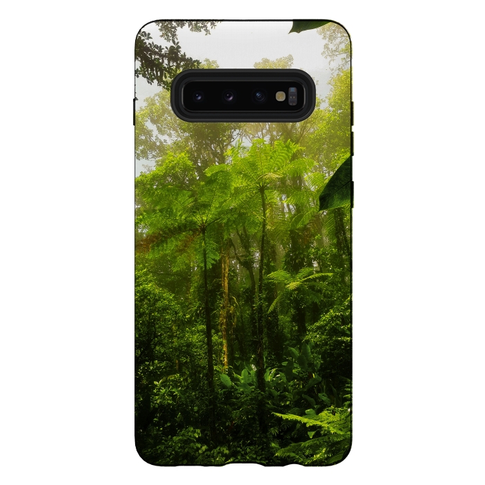 Galaxy S10 plus StrongFit Rainforest Misty Green Soul  by BluedarkArt