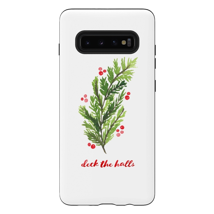 Galaxy S10 plus StrongFit Deck the Halls by Noonday Design