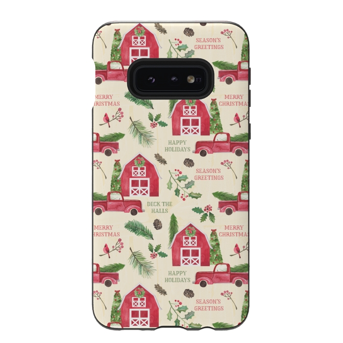 Galaxy S10e StrongFit Home for the Holidays by Noonday Design