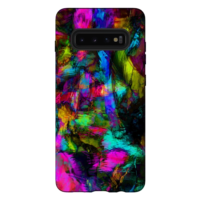 Galaxy S10 plus StrongFit Chaos Blue by Josie