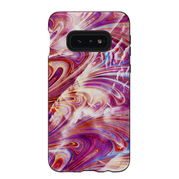 Galaxy S10e StrongFit Colorful elegant marble art by Oana 