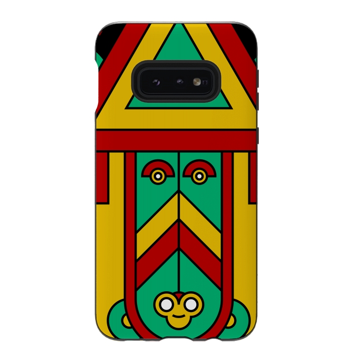 Galaxy S10e StrongFit colorful aztec tribal by TMSarts