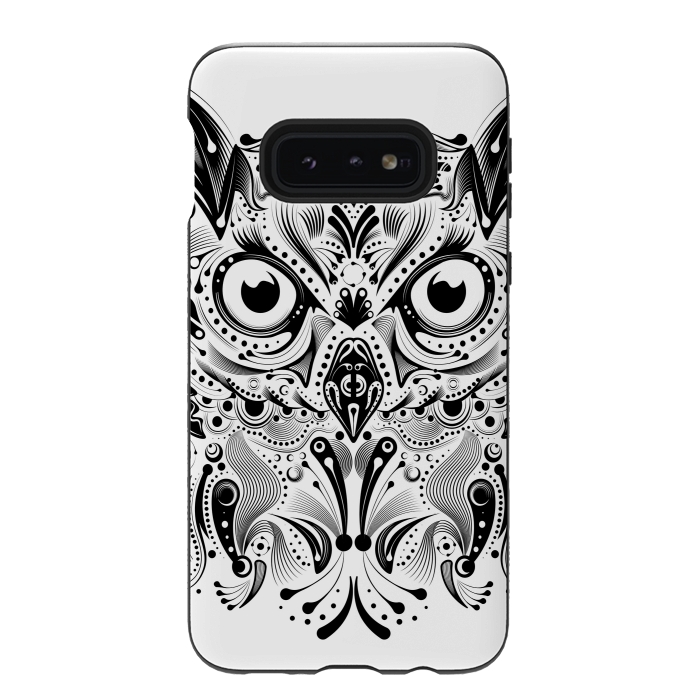 Galaxy S10e StrongFit tribal owl by Ancello