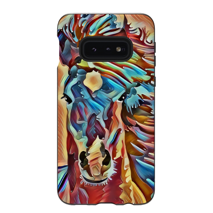Galaxy S10e StrongFit abstract horse by Ancello