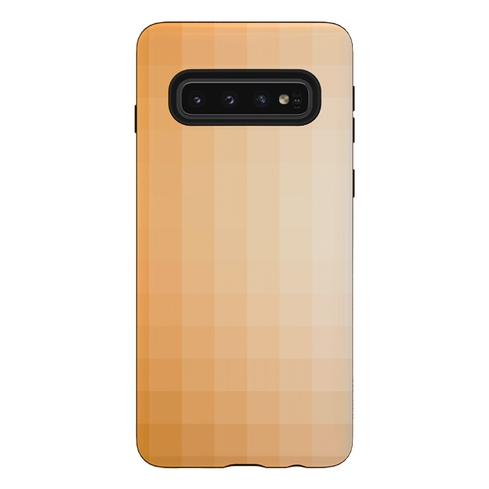 Galaxy S10 StrongFit Gradient, Amber and White by amini54