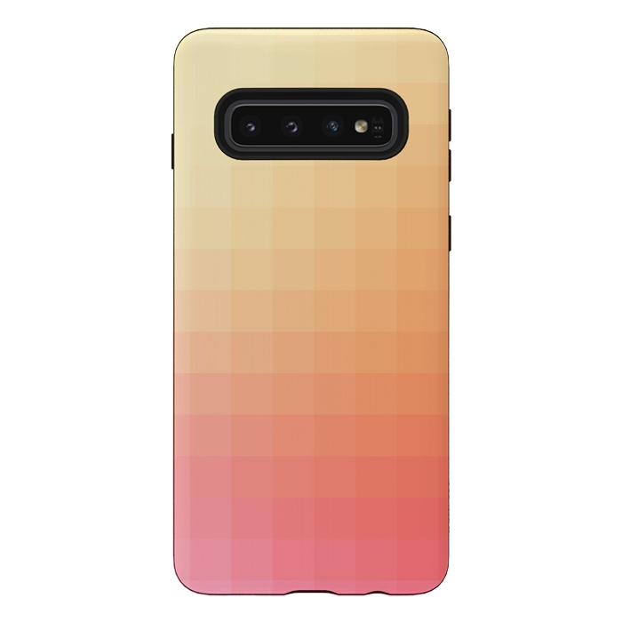 Galaxy S10 StrongFit Gradient, Pink and Orange by amini54